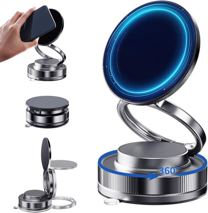 360° Vacuum Magnetic Phone Mount – Foldable & Adjustable