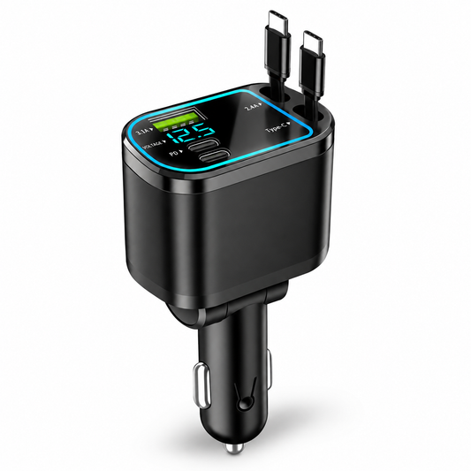 120W Retractable Car Charger - Starlight Edition