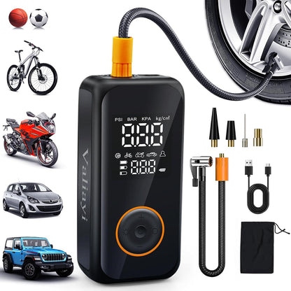 150 PSI Portable Cordless Tire Inflator - Digital Air Compressor with Auto Shutoff
