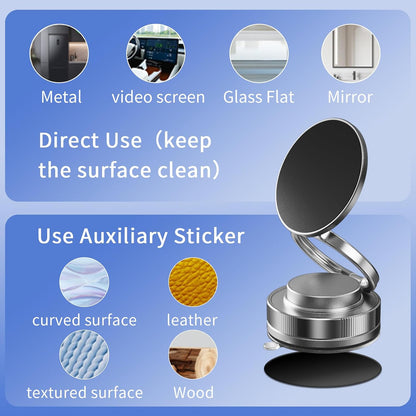 360° Vacuum Magnetic Phone Mount – Foldable & Adjustable